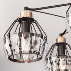 Потолочная люстра в стиле лофт 70075/5 черный &mdash; Multielectrika