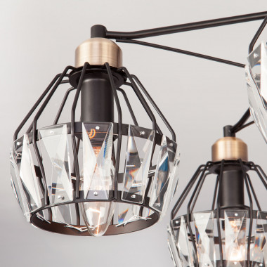 Потолочная люстра в стиле лофт 70075/5 черный — Multielectrika