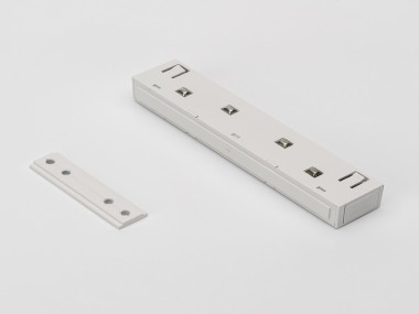 SY-LINK-CN-DT-WH, коннектор прямой для встраиваемых шинопроводов, 48В, белый (1 конн, 1 пластина, 1  — Multielectrika