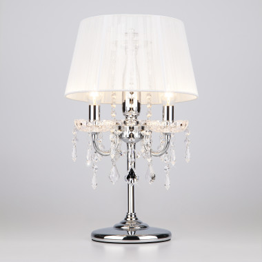 Настольная лампа 2045/3T хром/белый — Multielectrika