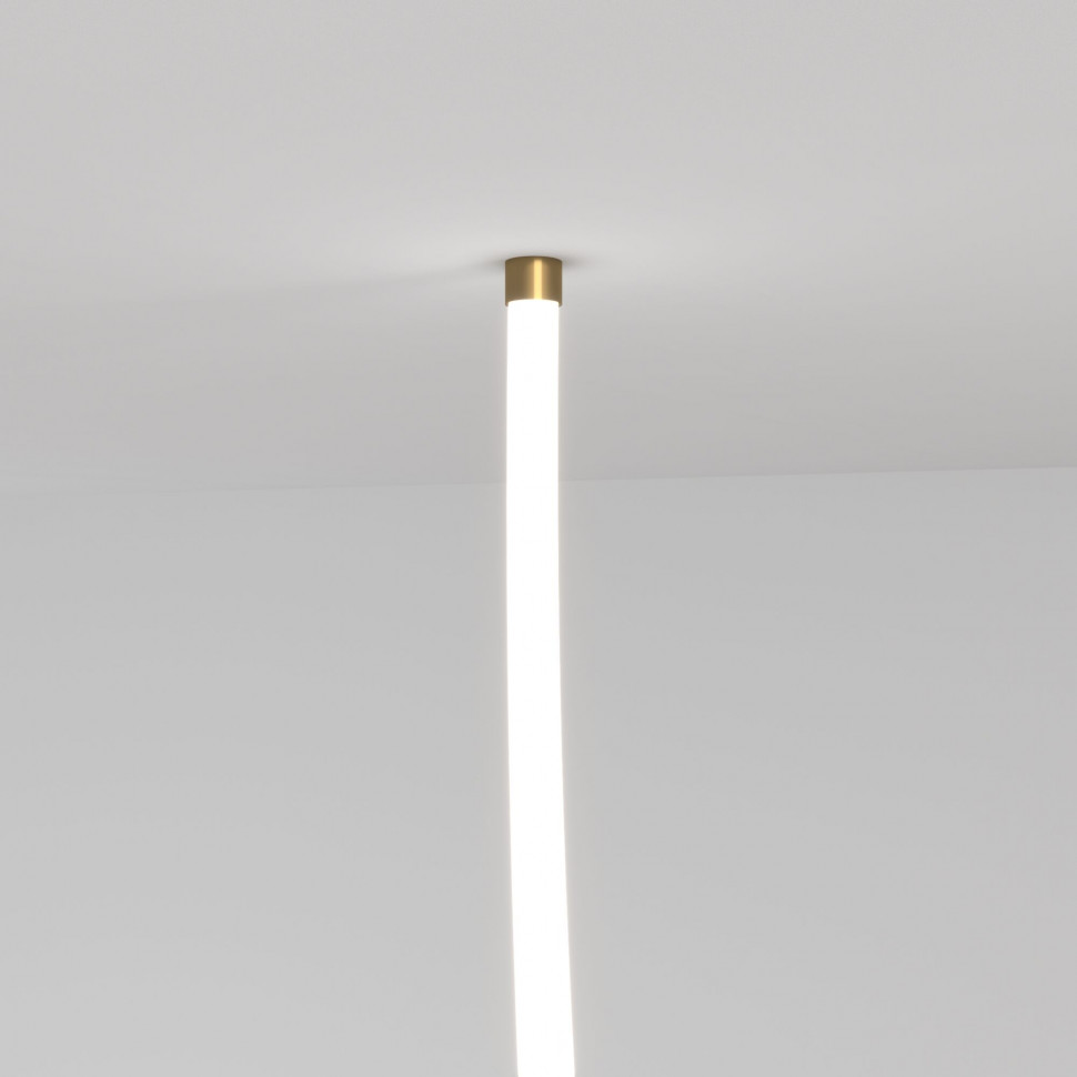 Заглушка для круглого гибкого неона Full light латунь FL 28/20 латунь фото 1 — Multielectrika