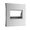 Накладка для двойной розетки Еthernet RJ-45 (серебряный матовый) W1191165 фото 1 — Multielectrika