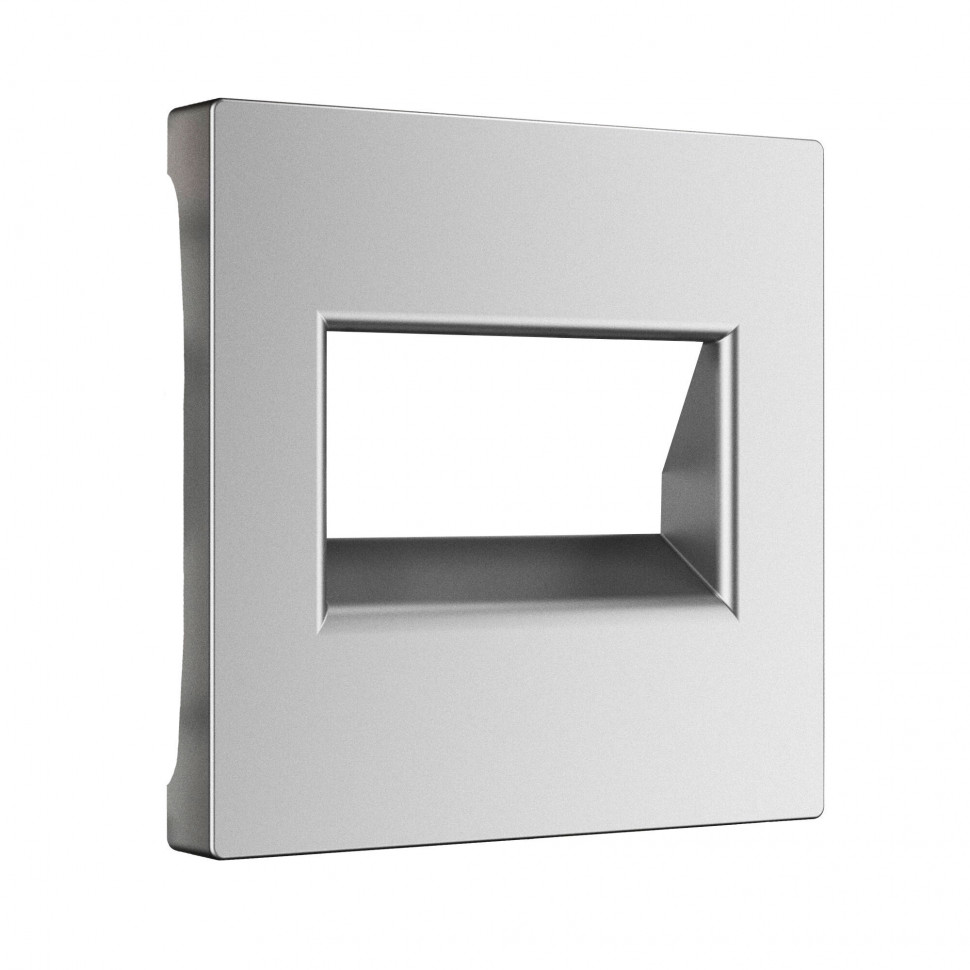 Накладка для двойной розетки Еthernet RJ-45 (серебряный матовый) W1191165 фото 1 &mdash; Multielectrika