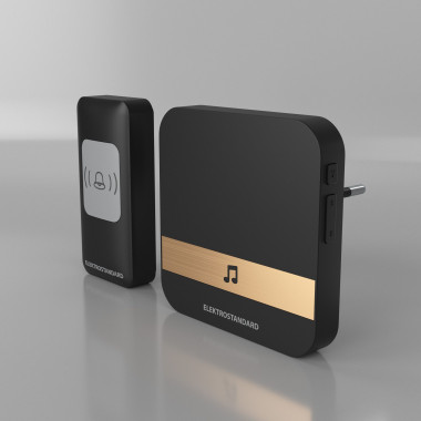 Звонок беспроводной WL 52M IP44 Черный DBQ24M — Multielectrika