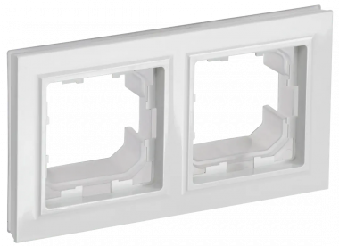Рамка на 2 поста IP44 IEK Brite РУ-2-БрБ-44 белая — Multielectrika