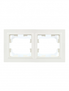 Рамка на 2 поста IP44 IEK Brite РУ-2-БрБ-44 белая &mdash; Multielectrika