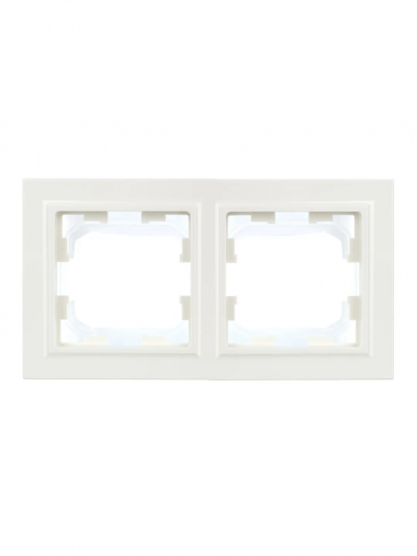 Рамка на 2 поста IP44 IEK Brite РУ-2-БрБ-44 белая — Multielectrika
