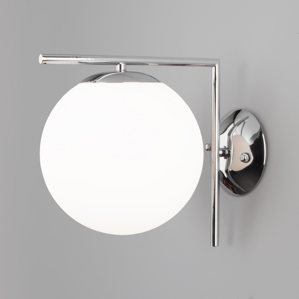 Настенно-потолочный светильник со стеклянным плафоном 70153/1 хром фото 1 — Multielectrika