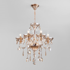 Подвесная люстра с хрусталем 310/5 золото &mdash; Multielectrika