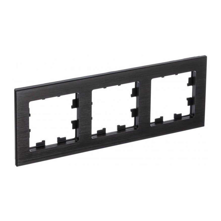 Рамка Schneider Electric Atlas Design Nature на 3 поста, оникс фото 1 — Multielectrika