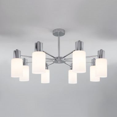 Потолочная люстра со стеклянными плафонами 70160/8 хром — Multielectrika