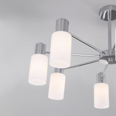 Потолочная люстра со стеклянными плафонами 70160/8 хром &mdash; Multielectrika