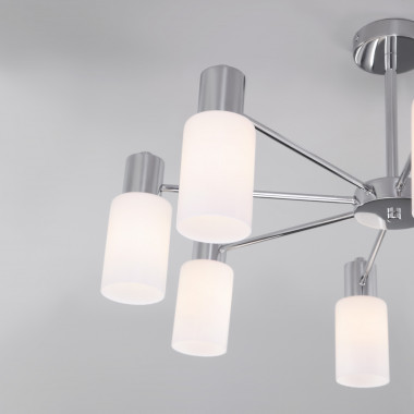 Потолочная люстра со стеклянными плафонами 70160/8 хром — Multielectrika