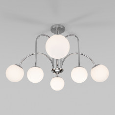 Умная потолочная люстра с плафонами 30177/6 хром &mdash; Multielectrika