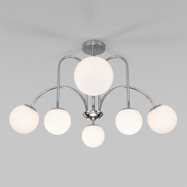 Умная потолочная люстра с плафонами 30177/6 хром — Multielectrika