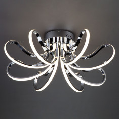 Потолочный светодиодный светильник в стиле минимализм 90079/8 хром &mdash; Multielectrika