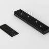 SY-LINK-CN-DS-BL, коннектор прямой для накладных шинопроводов, 48В, черный 
