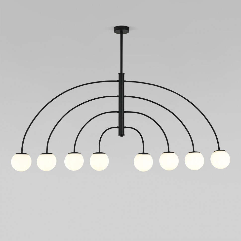 Потолочный светильник со стеклянным плафоном 30179/8 черный фото 1 — Multielectrika