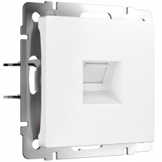 Розетка Ethernet RJ-45 cat. 6A экранированная (белый матовый) W5120001 &mdash; Multielectrika