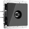 ТВ-розетка оконечная (черный акрил) W1183048 фото 1 &mdash; Multielectrika