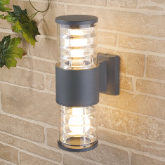 Настенный уличный светильник 1407 Techno cерый IP54 1407 Techno cерый &mdash; Multielectrika