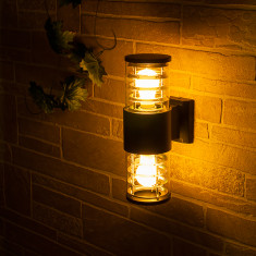 Настенный уличный светильник 1407 Techno cерый IP54 1407 Techno cерый &mdash; Multielectrika