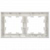 Рамка на 2 поста IEK Brite РУ-2-БрБ белая фото 4 — Multielectrika