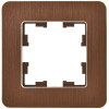 Рамка на 1 пост IEK Brite РУ-1-1-Бр металл коричневый RE AL фото 2 — Multielectrika