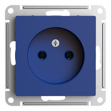 Розетка силовая Systeme Electric AtlasDesign без заземления, 16А, аквамарин — Multielectrika