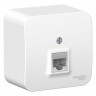 Розетка RJ45, кат.5E Systeme Electric Blanca белая