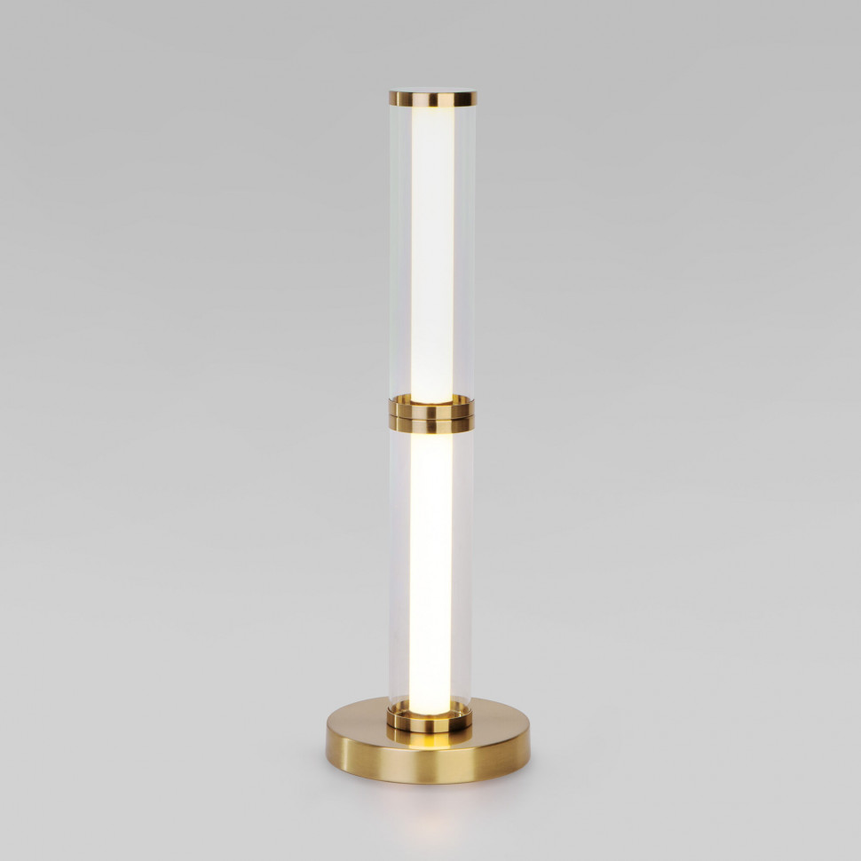 Настольный светодиодный светильник 80536/1 латунь фото 1 &mdash; Multielectrika