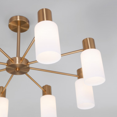 Умная потолочная люстра в стиле лофт 70160/8 латунь Smart — Multielectrika