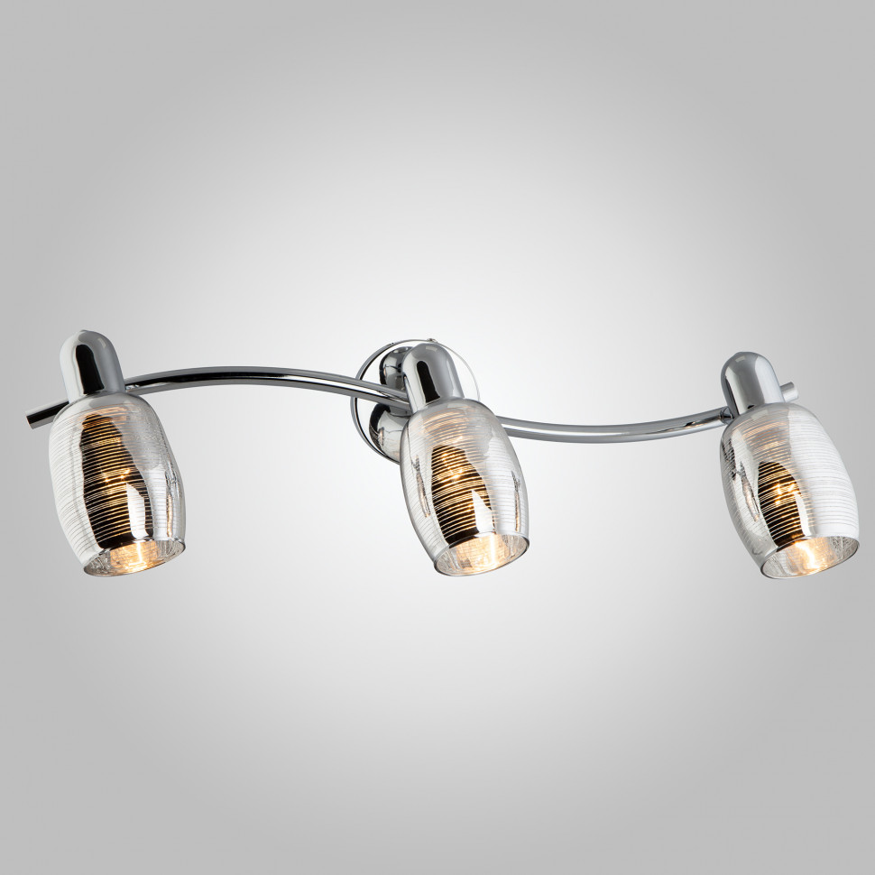 Настенный светильник со стеклянными плафонами 20033/3 хром фото 1 &mdash; Multielectrika