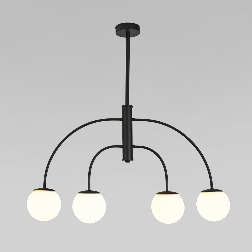 Потолочный светильник со стеклянным плафоном 30179/4 черный фото 1 — Multielectrika