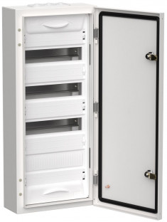 Корпус металлический IEK TITAN 5 ЩРн-48 (1х48) 710х310х140мм IP54 белый (одна дверь) &mdash; Multielectrika