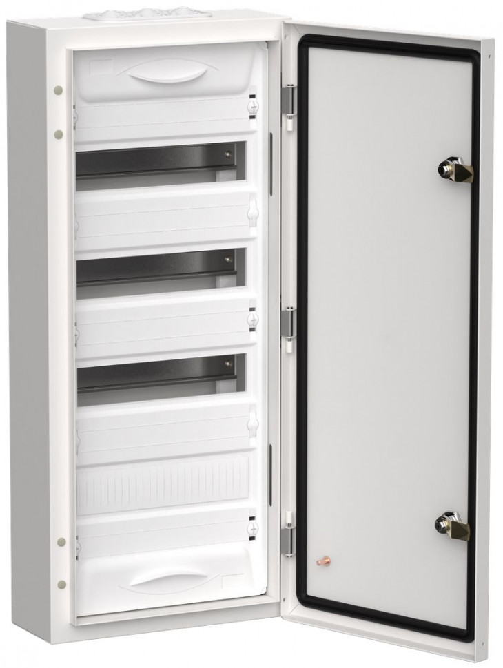Корпус металлический IEK TITAN 5 ЩРн-48 (1х48) 710х310х140мм IP54 белый (одна дверь) фото 1 — Multielectrika