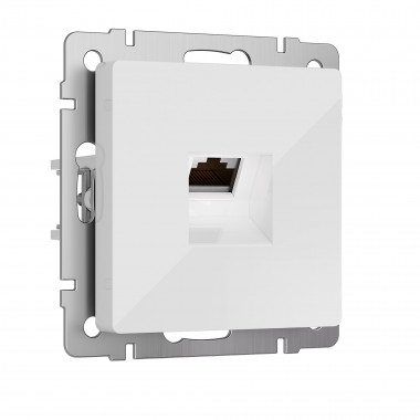 Розетка Ethernet RJ-45 cat. 6A экранированная (белый) W5120101 — Multielectrika