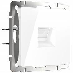 Розетка Ethernet RJ-45 cat. 6A экранированная (белый) W5120101 &mdash; Multielectrika