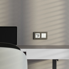 Выключатель жалюзи (белый) W1124501 &mdash; Multielectrika