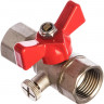Шаровой кран для подключения манометра 1/2 вн Valtec VT.807.N.0404