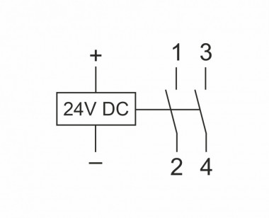 Контактор модульный (Ампер-25 / Волт-24 DС / Контакт-2NO) ST25-20-24 — Multielectrika