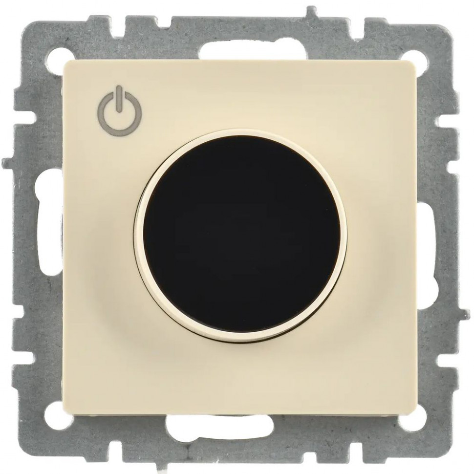 Термостат электронный с индикацией IEK BRITE ТС10-1-БрКр бежевый фото 1 — Multielectrika