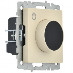 Термостат электронный с индикацией IEK BRITE ТС10-1-БрКр бежевый &mdash; Multielectrika