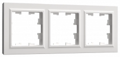 Рамка на 3 поста IEK Brite РУ-3-БрБ белая &mdash; Multielectrika