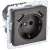 Розетка с заземлением с защитными шторками 16А с USB A+A 5В 3,1А IEK Brite РЮш10-2-БрТБ темная бронза фото 1 — Multielectrika
