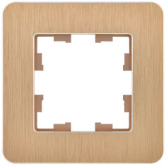 Рамка на 1 пост IEK Brite РУ-1-1-Бр металл шампань RE AL &mdash; Multielectrika