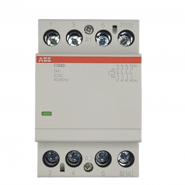Контактор ESB40-22N-01 модульный (40А АС-1, 2НО+2НЗ), катушка 24В AC/DC 1SAE341111R0122 — Multielectrika