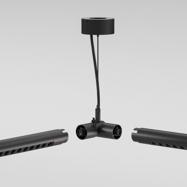 Module System Набор подвеса угловой с вводом питания (черный) 85195/00 &mdash; Multielectrika