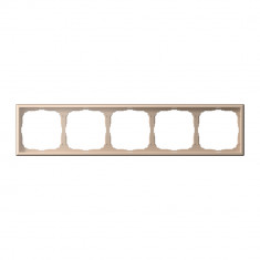 Рамка на 5 постов Systeme Electric ArtGallery универсальная, песочный &mdash; Multielectrika