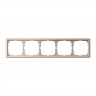 Рамка на 5 постов Systeme Electric ArtGallery универсальная, песочный